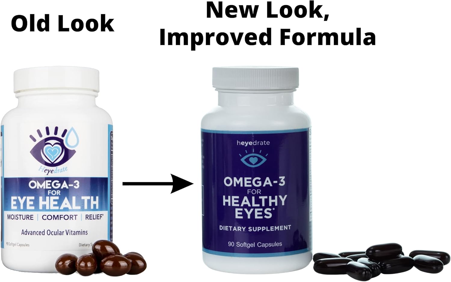 Eye Health Supplement with Triglyceride Omega 3 Fish Oil - Supports Healthy Eyes with Optimal Ingredients - Easy to Swallow Softgels - 90 Count