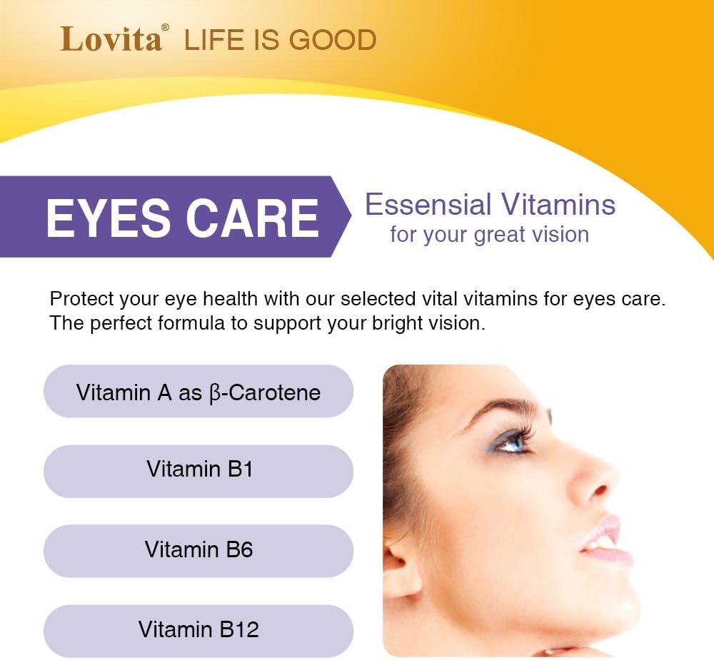 Eye Health Support Supplement with FloraGLO Lutein, Black Currant, and Eyebright - 60 Capsules for Vision, Eye Strain, and Dry Eye