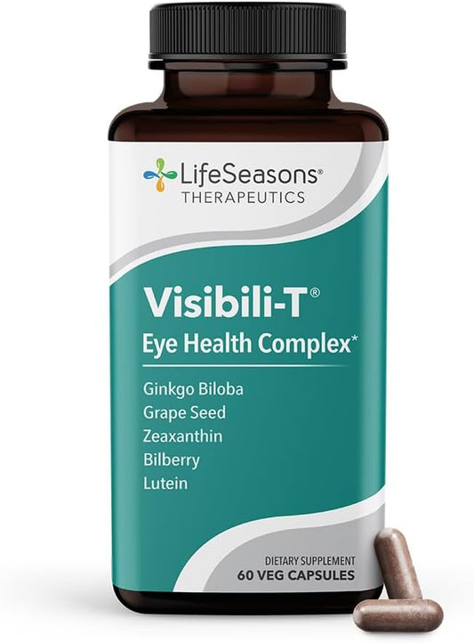 Eye Health & Vision Support Supplement - Carrot Root, Bilberry, Ginkgo Biloba, Lutein, Zeaxanthin, & More - 60 Capsules