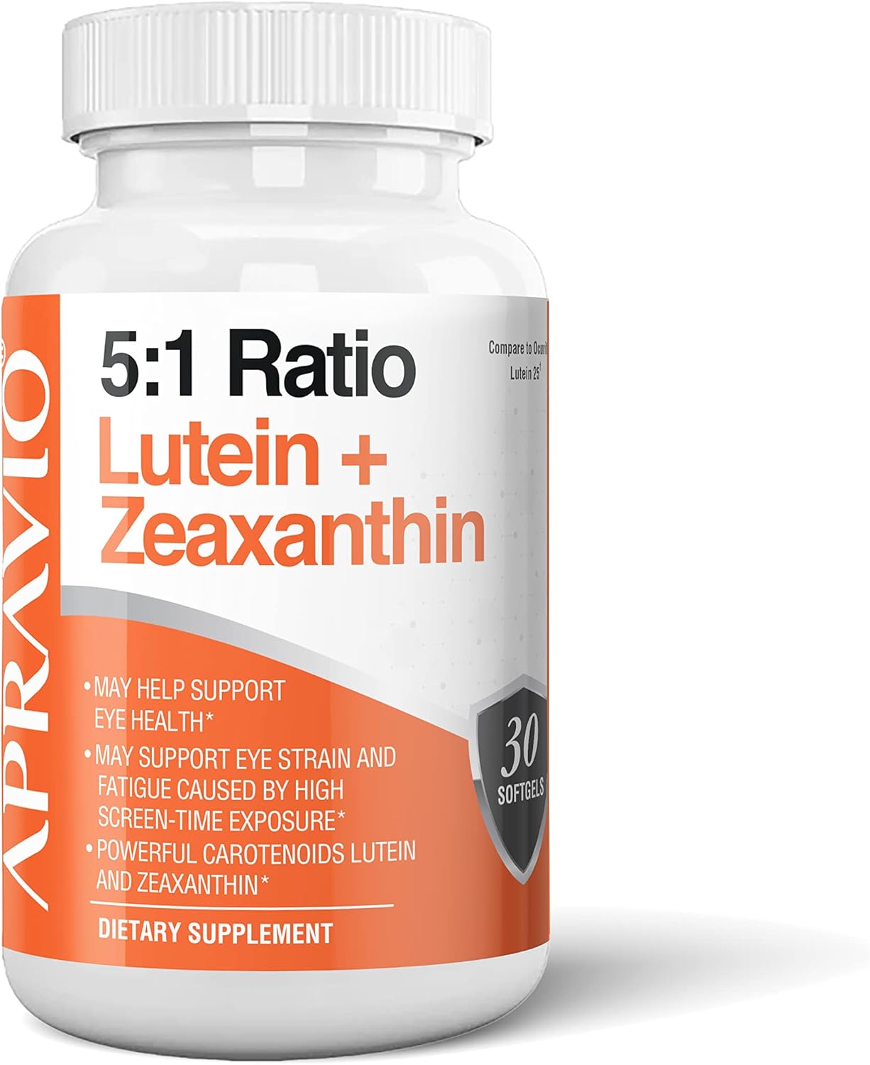 Eye Health Vitamins with Lutein & Zeaxanthin, Antioxidant-Rich Eye Supplements to Combat Blue Light & Eye Strain, 30 Softgels