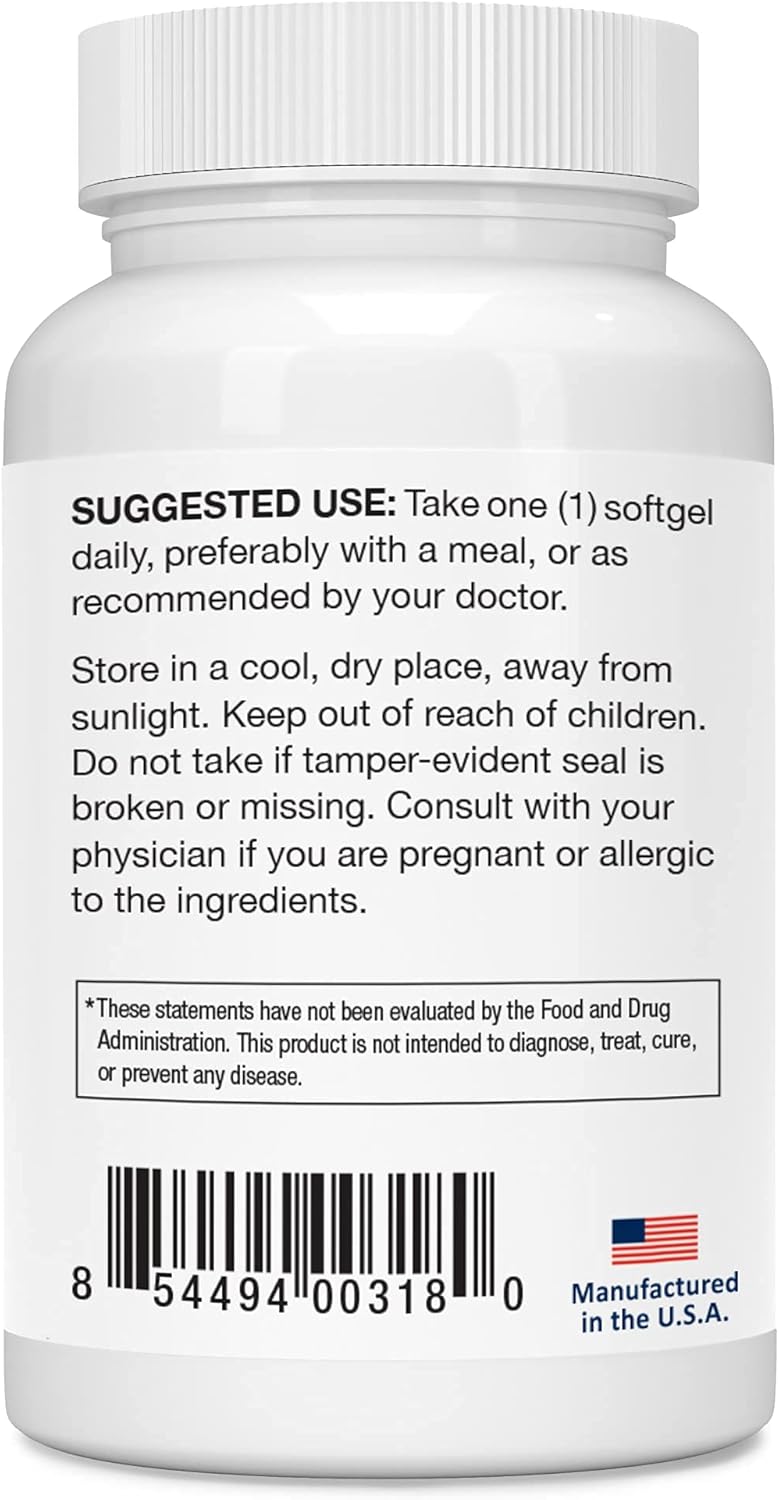 Eye Vitamin and Mineral Supplement with Zinc, Vitamins C & E, Omega 3, Lutein & Zeaxanthin - 60 Count by Lipotriad