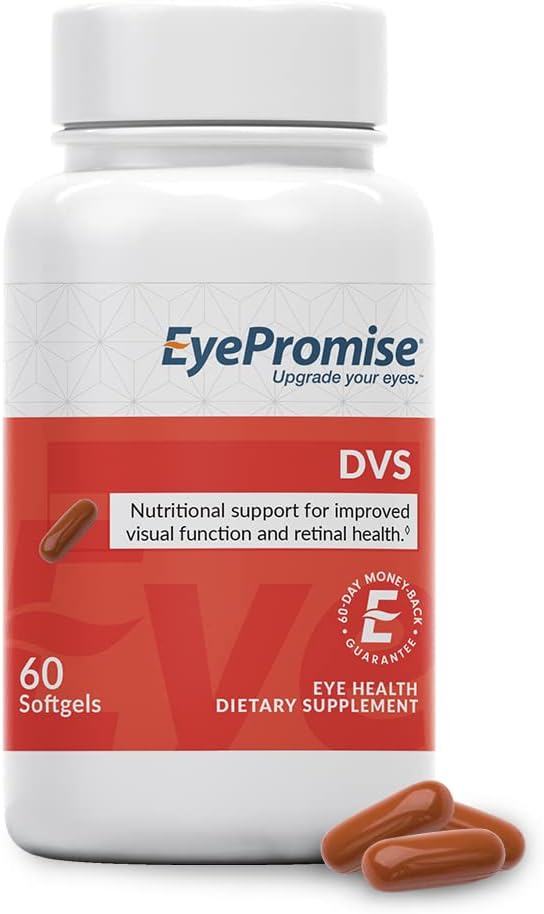 EyePromise DVS Eye Vitamin Soft Gels - 60 Count for Retinal Support and Enhanced Visual Function