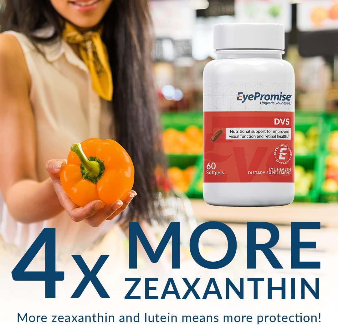 EyePromise DVS Eye Vitamin Soft Gels - 60 Count for Retinal Support and Enhanced Visual Function