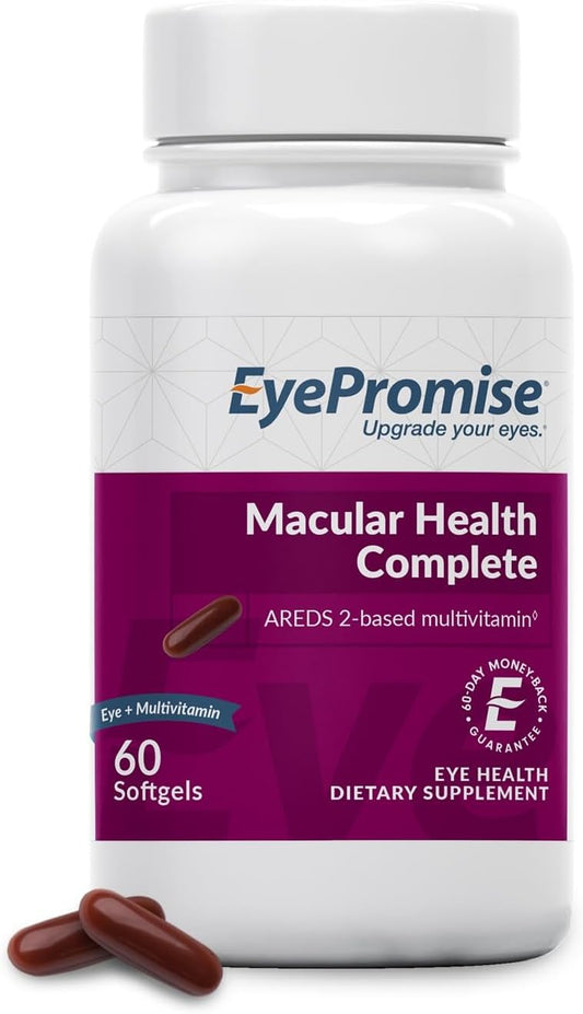 EyePromise Macular Health Complete Softgel Multi-Vitamins for Eye and Overall Health - Enhanced Absorption Formula