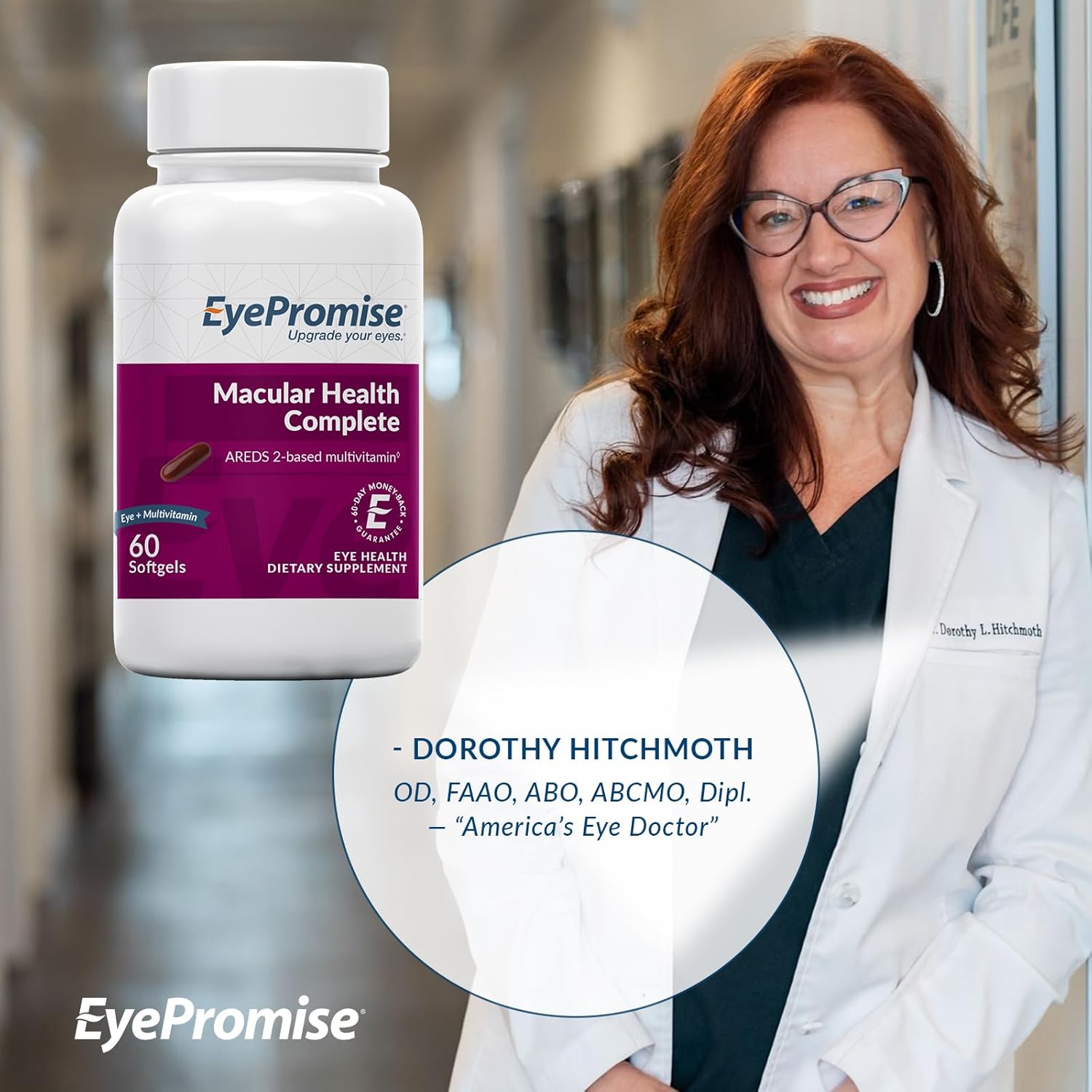 EyePromise Macular Health Complete Softgel Multi-Vitamins for Eye and Overall Health - Enhanced Absorption Formula