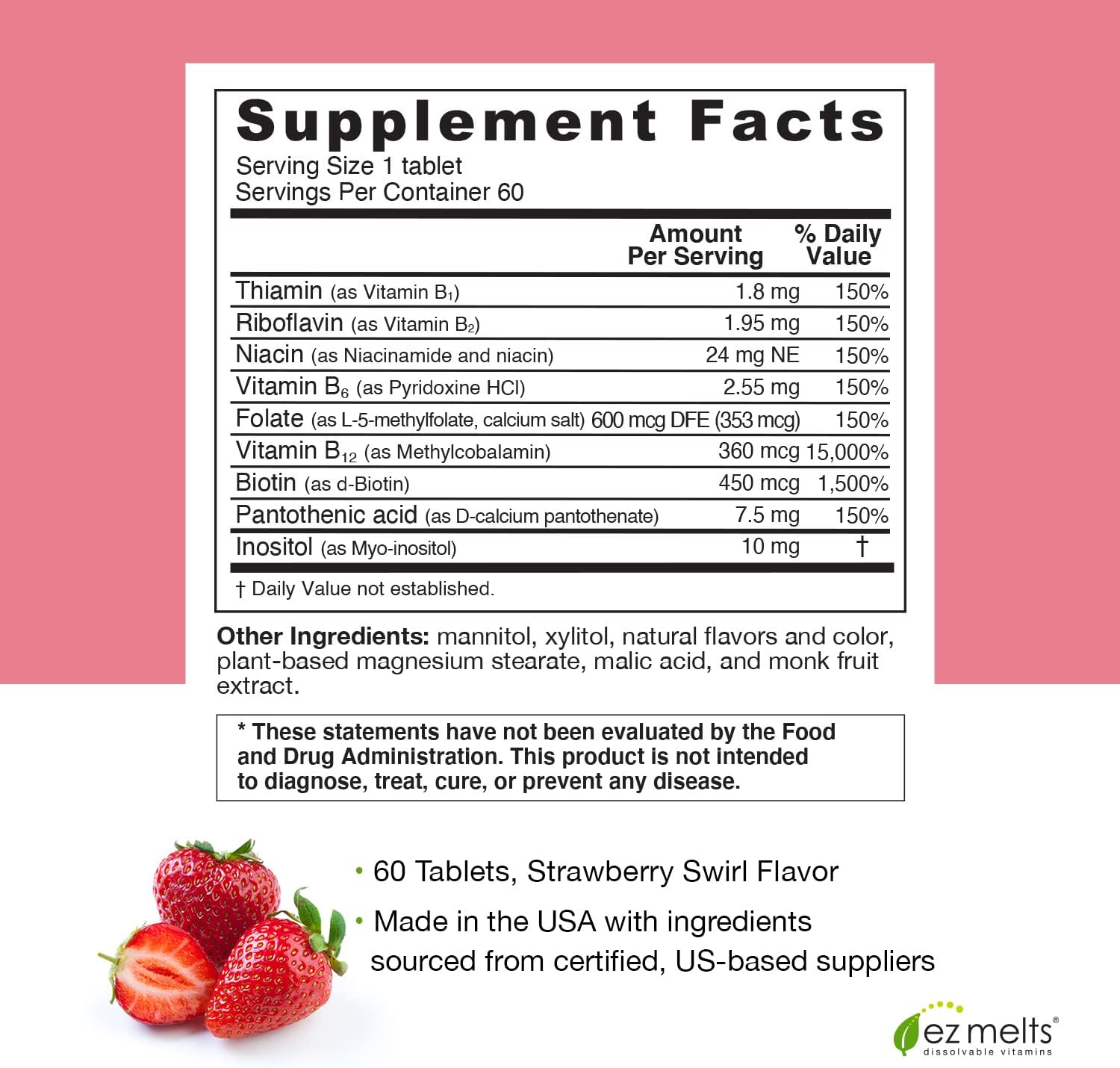 EZ Melts Sugar-Free Wellness Starter Pack - 1-3 Month Supply