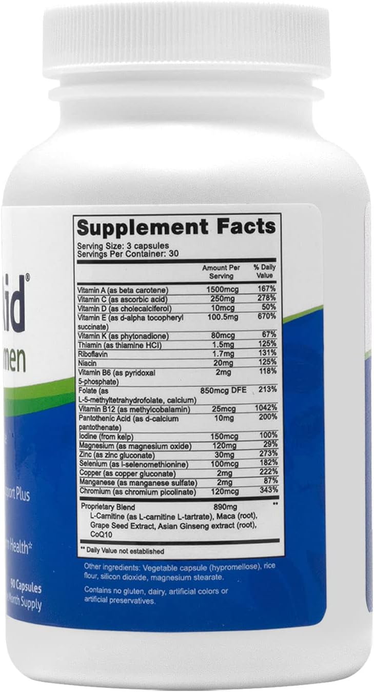 Fairhaven Health FertilAid for Men - 60 Day Supply, Male Fertility & Prenatal Vitamin with Maca, L-Carnitine, CoQ10, Methylfolate, Zinc, and VIT D for Support