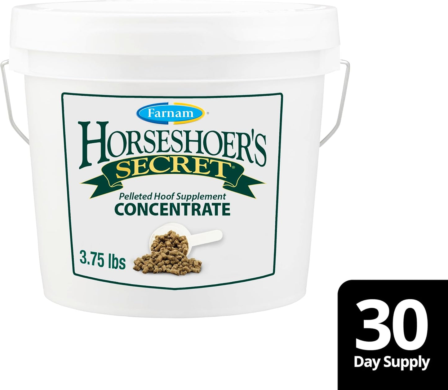 Farnam Horseshoer's Secret Pelleted Hoof Supplement, 25 mg Biotin, 3.75 lb, 30 Day Supply