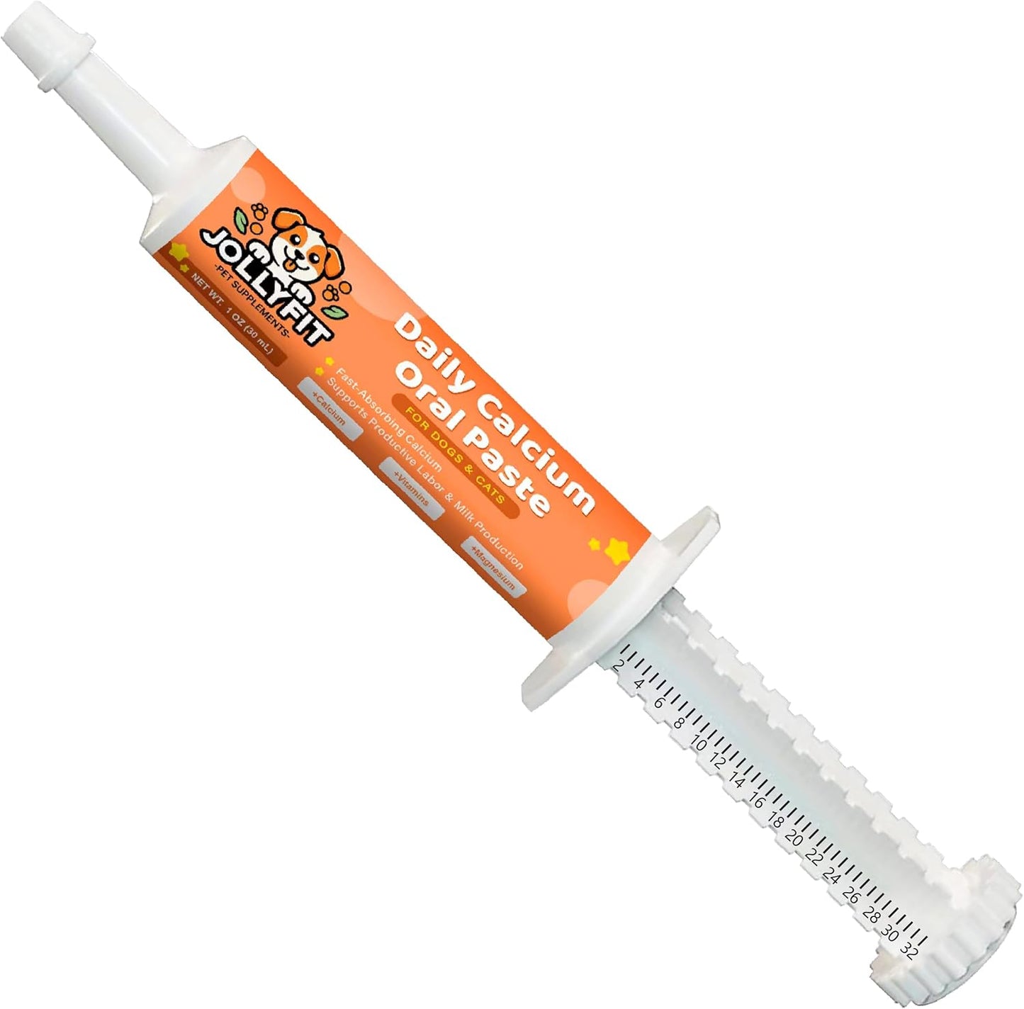 Fast-Absorbing Oral Calcium Supplement for Whelping Dogs & Cats - Supports Labor, Milk Production, and Puppy Health - 1 oz