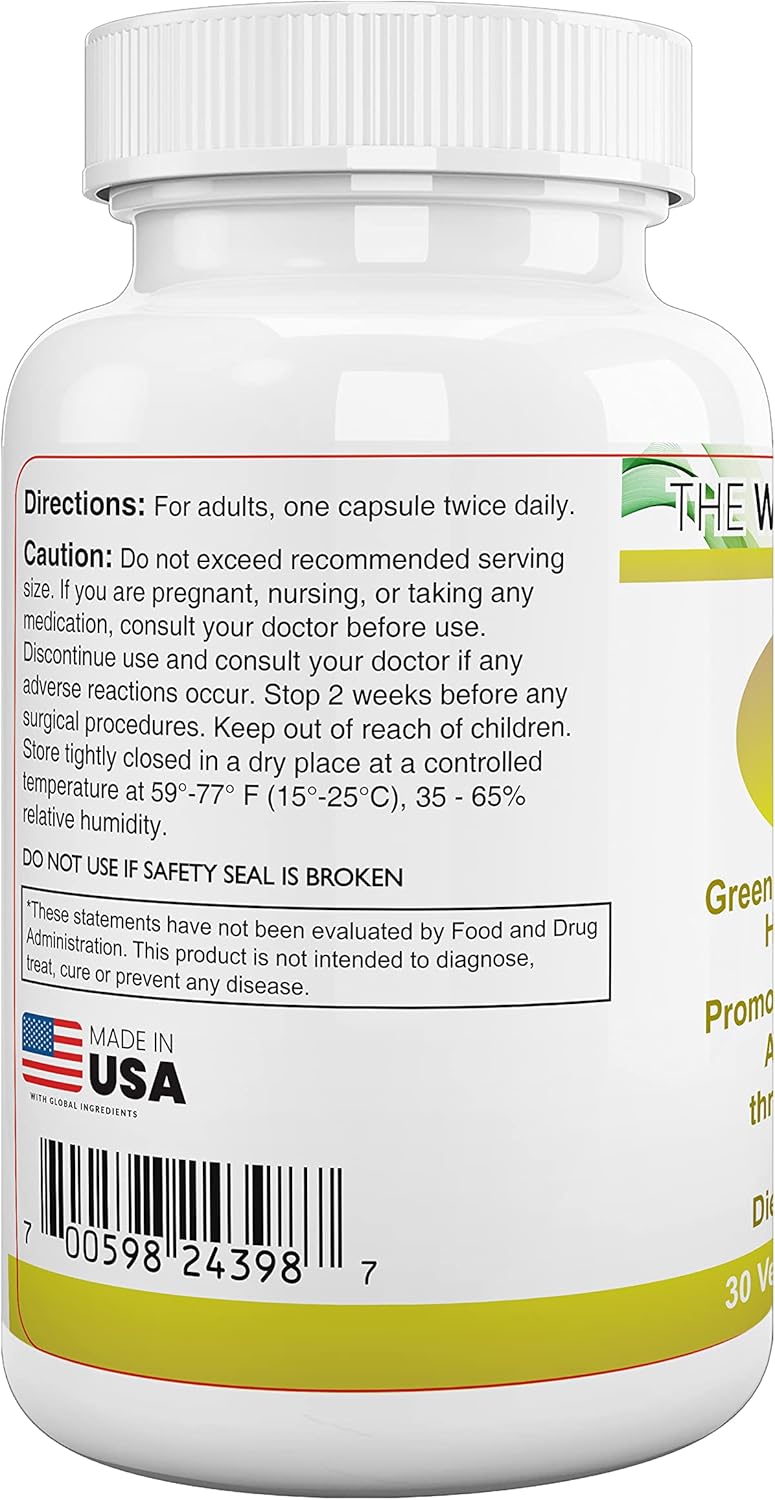 Fast-Acting Appetite Suppressant Weight Loss Pills for Women and Men - 30 Capsules - Made in USA - Burn Fat and Eat Less with The WHOLE DAY Plan