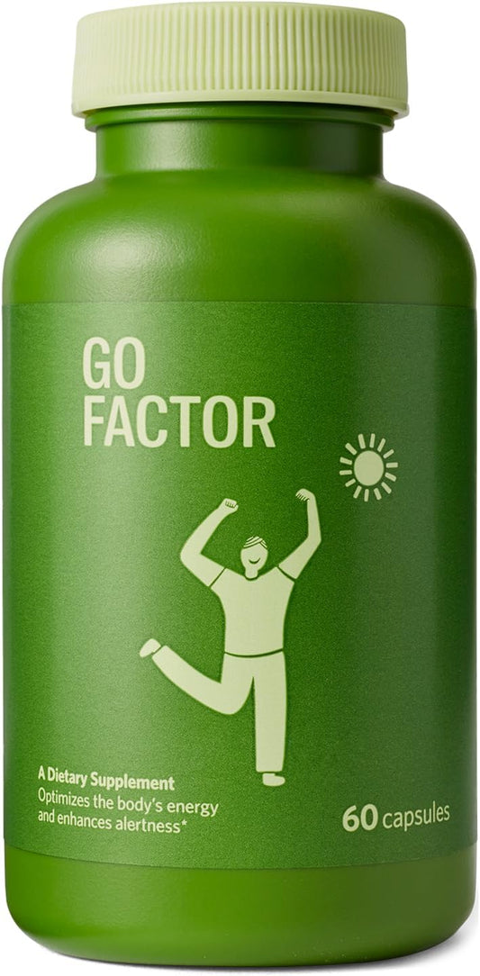 Fast-Acting Energy Supplement with Vitamin B Complex & Taurine for Alertness and Recovery - 60 Capsules