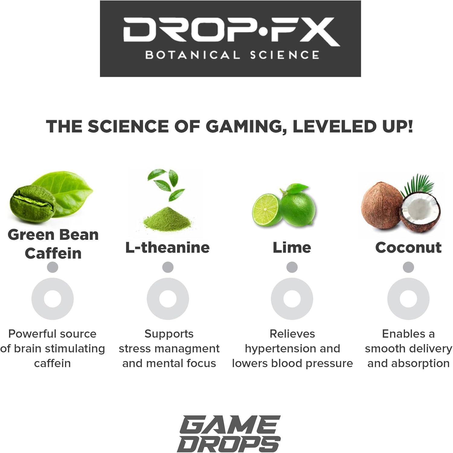 Fast-Acting Gaming Performance & Focus Supplement - Natural Energy Formula with L-Theanine & Caffeine