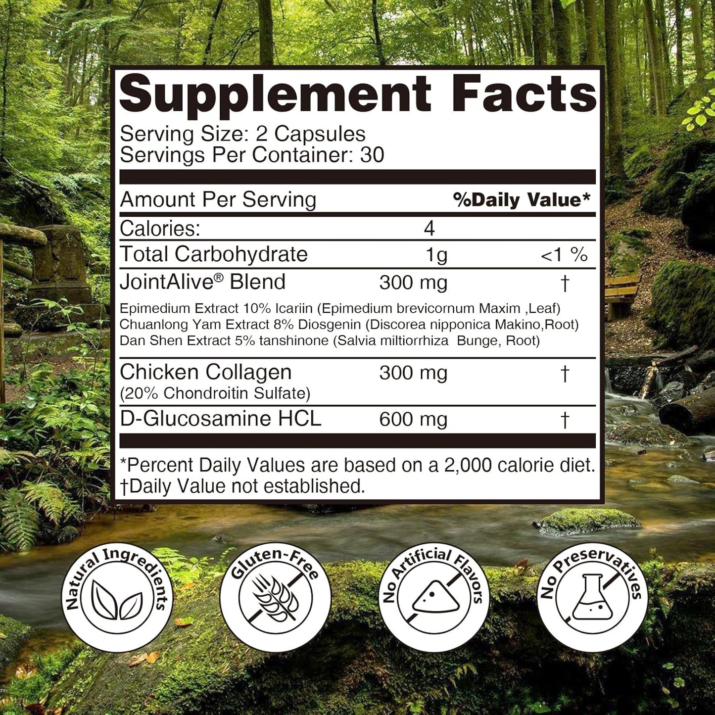 Fast-Acting JointAlive Joint Support Supplements for Women & Men - 30 Servings - Relief Discomfort, Cartilage Repair, Anti Inflammatory - Improve Flexibility in 7 Days
