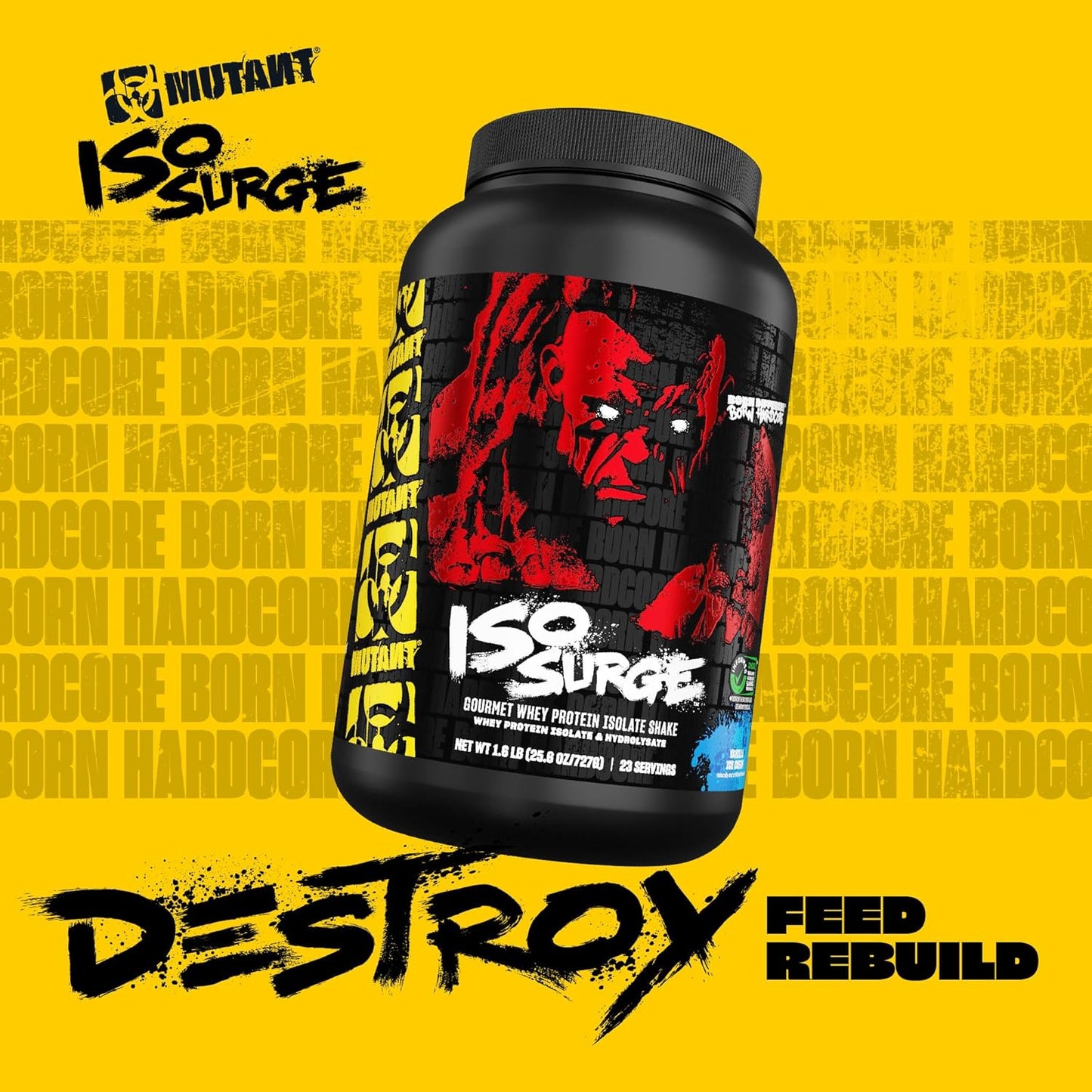 Fast-Acting Mutant ISO Surge Whey Isolate Powder for Muscle Recovery, Building, and Strength - 1.6 lb Dreamsicle Flavor