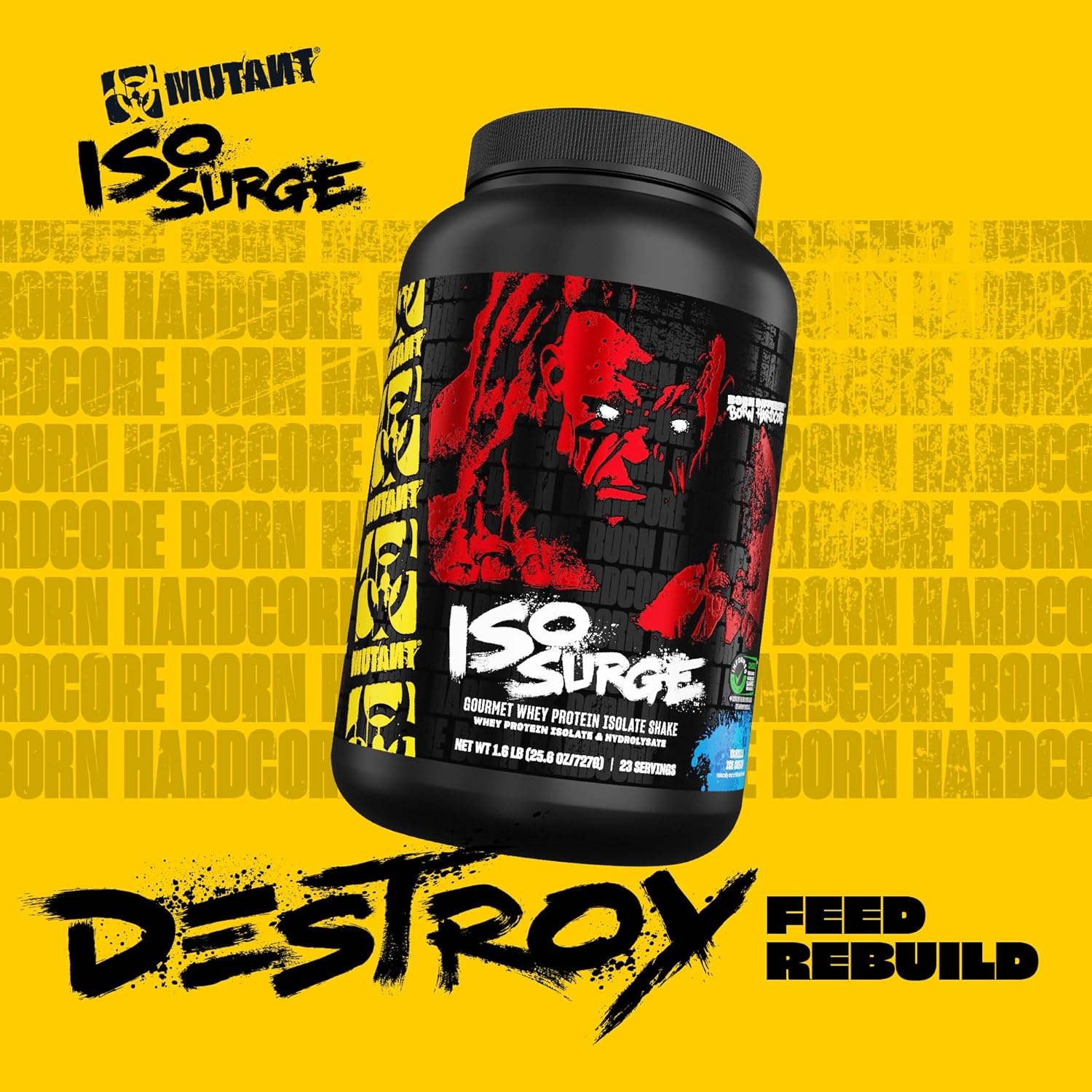 Fast-Acting Mutant ISO Surge Whey Isolate Powder for Muscle Recovery, Building, and Strength - 1.6 lb Dreamsicle Flavor