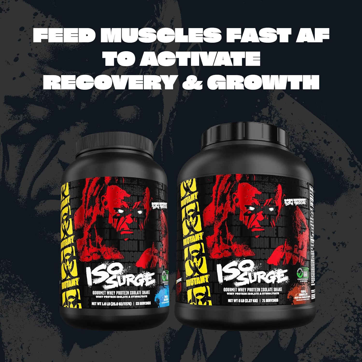 Fast-Acting Mutant ISO Surge Whey Isolate Powder for Muscle Recovery, Building, and Strength - 1.6 lb Dreamsicle Flavor