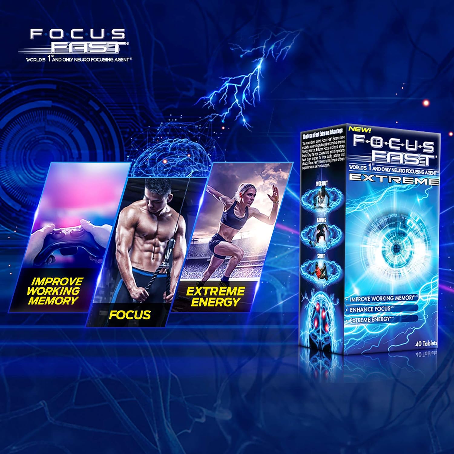 Fast-Acting Nootropic Supplement for Enhanced Focus, Energy, and Memory. Boost Alertness and Cognitive Function with Brain Pill.