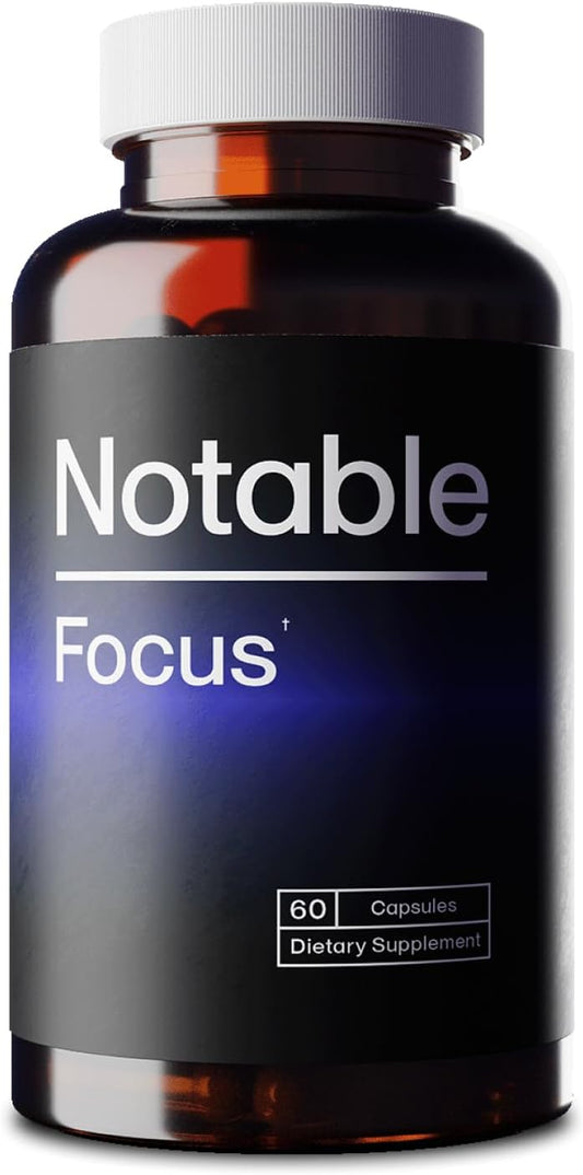 Fast-Acting Nootropic Supplement with Patented Dopamine Boosters for Memory, Focus, and Motivation - 60 Capsules - Supported by 100+ Studies