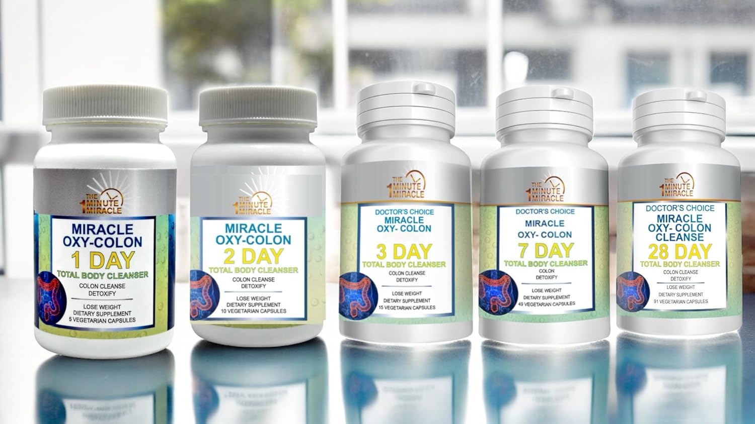 Fast-Acting Oxy-Colon Intestinal Cleanser & Detox - Constipation Relief for Men & Women, Magnesium Oxide - 120 Capsules