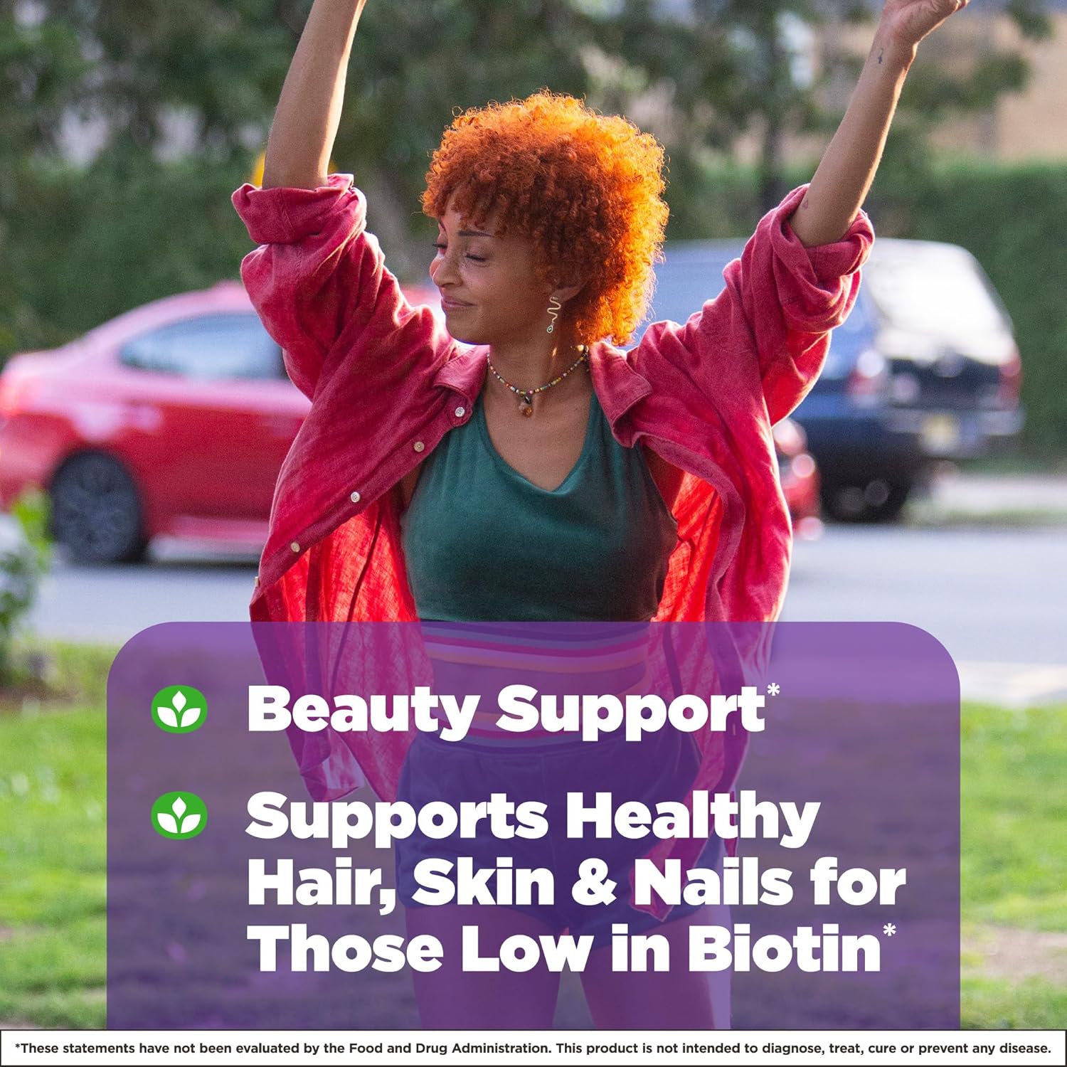 Fast-Dissolve Natrol Biotin 10000mcg Supplement for Hair, Skin, Nails & Energy - 60 Tablets, 60 Day Supply