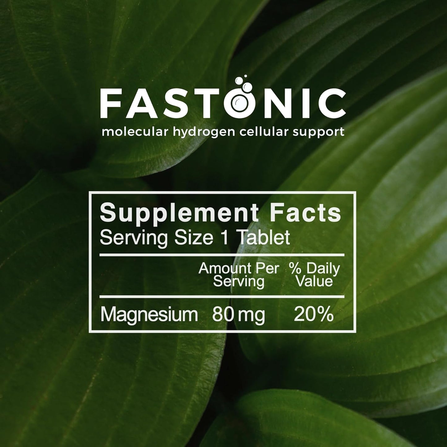 Fastonic Molecular Hydrogen Supplement - Elite Level of H2 for Effortless Fasting and Improved Cognitive Function - 60 Servings, Non GMO, Gluten Free, Soy Free