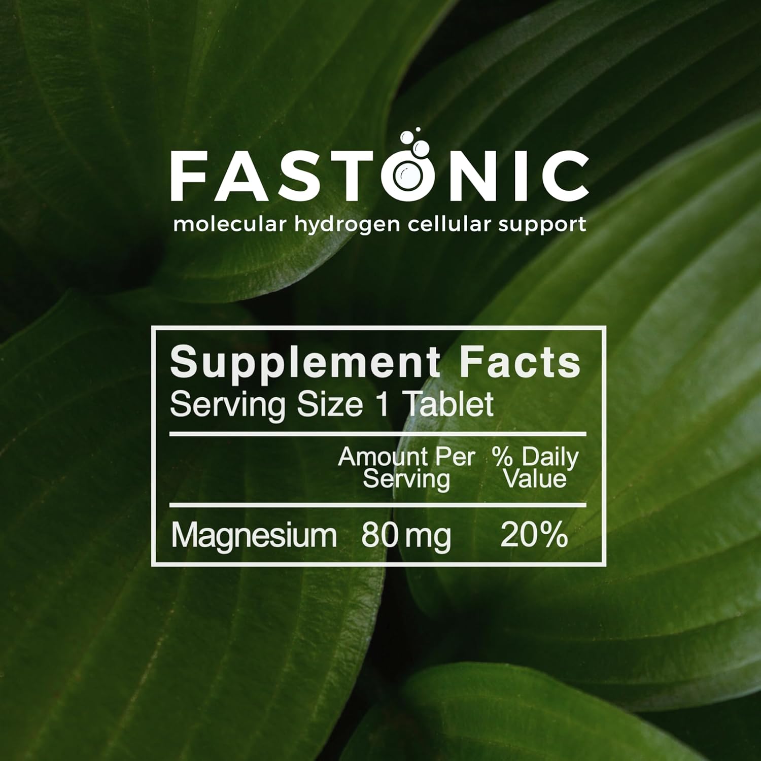 Fastonic Molecular Hydrogen Supplement - Elite Level of H2 for Effortless Fasting and Improved Cognitive Function - 60 Servings, Non GMO, Gluten Free, Soy Free
