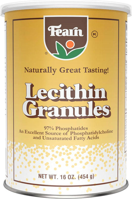 Fearn Natural Foods Soy Lecithin Granules - 16 Oz, Fat Emulsifier for Baked Goods & DIY Treats, Packed with Essential Nutrients