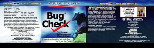 Feed-Thru Bug Check Supplement for Horses, Cattle, Alpacas, Sheep, and Goats - Promotes Healthy Skin & Coat (2 Lbs)