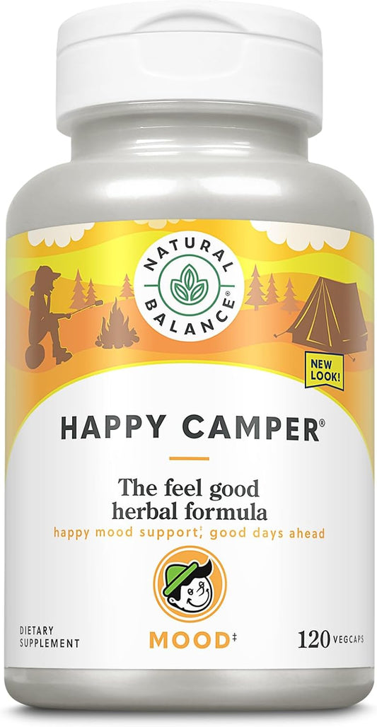 Feel-Good Mood Support Supplement with Gotu Kola, Passion Flower, and Kava Kava Capsules - 120 Count - 60-Day Guarantee