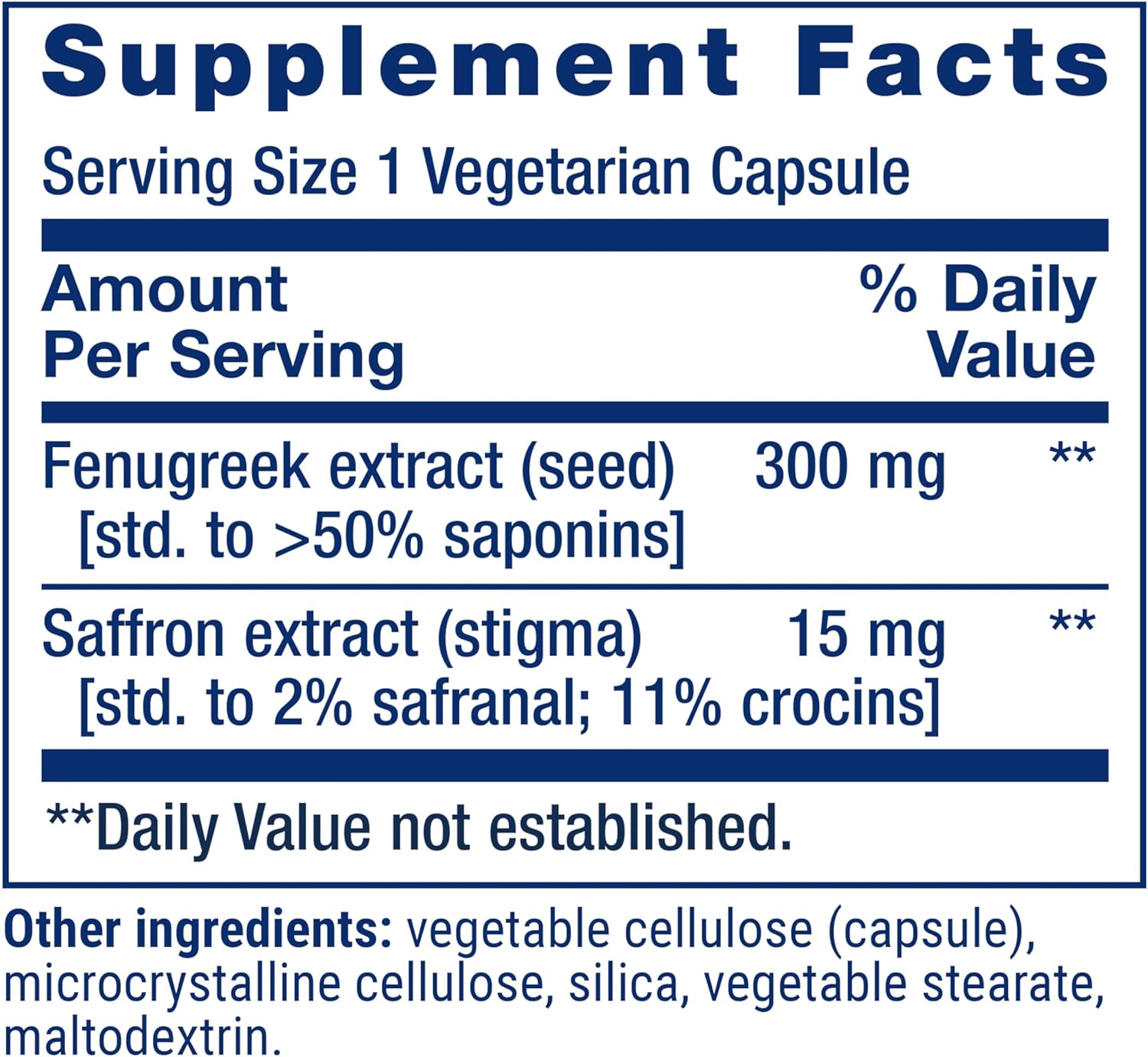 Female Sexual Health Supplement for Libido, Arousal & Lubrication - Fenugreek Seed & Saffron, Gluten Free, Non-GMO, Vegetarian - 60 Capsules