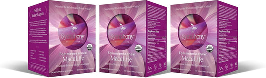 Femmenessence MacaLife: Natural Hormone Balance Supplements for Perimenopause - Relief of Hot Flashes, Night Sweats, Mood Swings, Dryness - 360 Capsules, 180-Day Supply