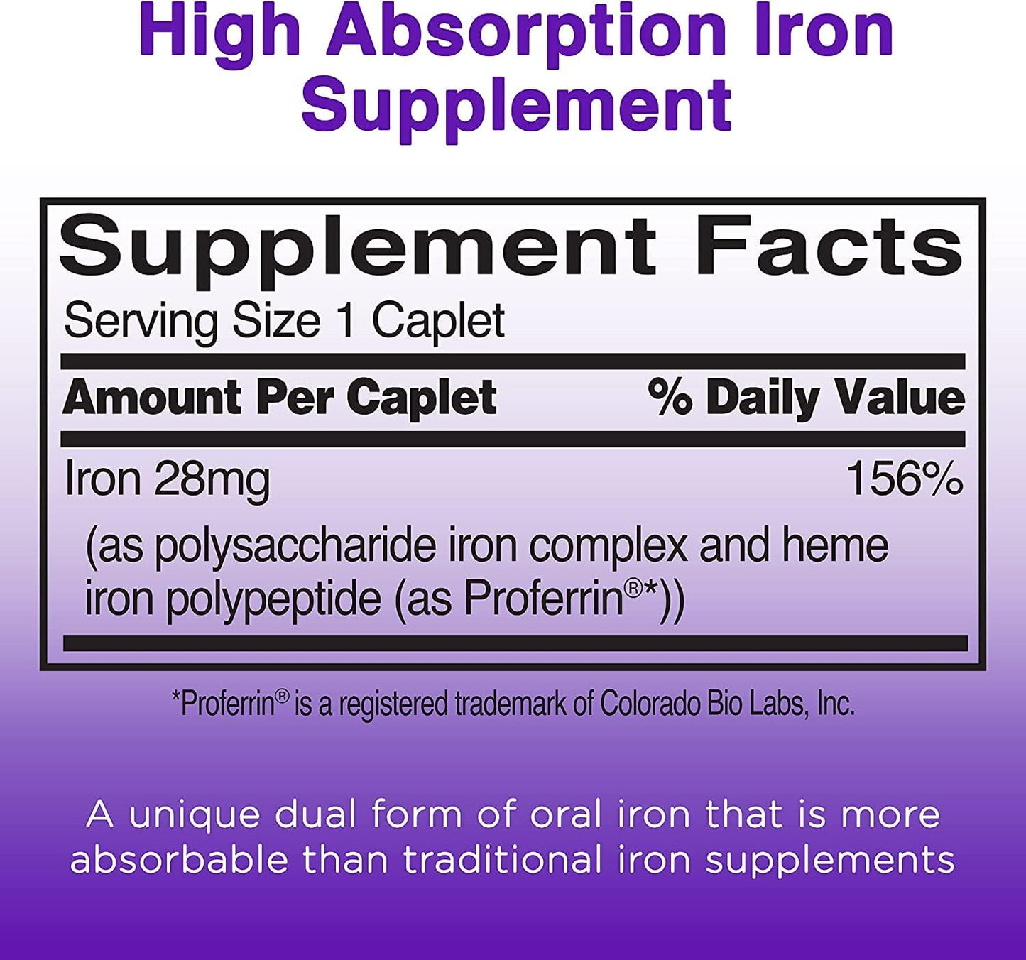 Feosol Bifera Iron Caplets Complete - 150 Caplets in Total
