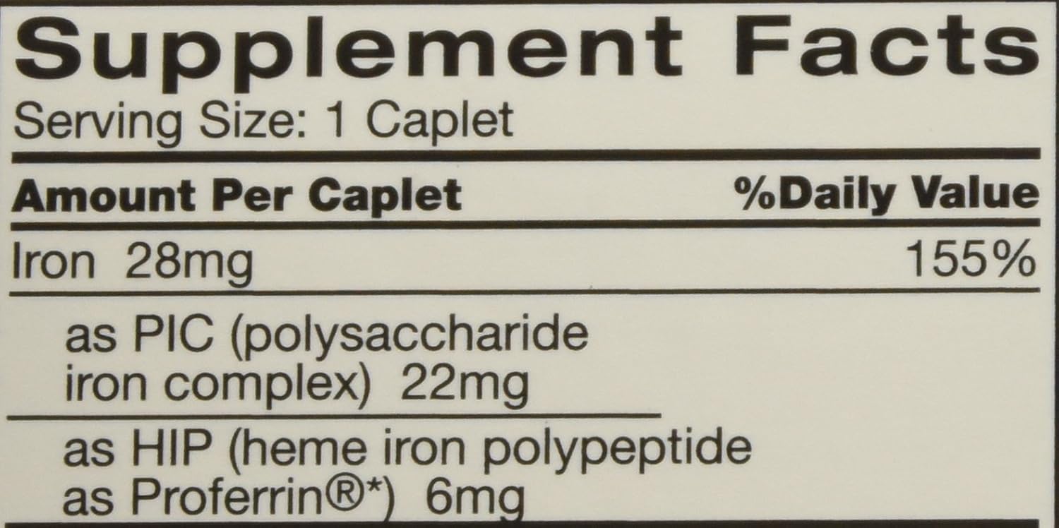 Feosol Complete Bifera Iron Caplets - 90 Count (3 Pack)