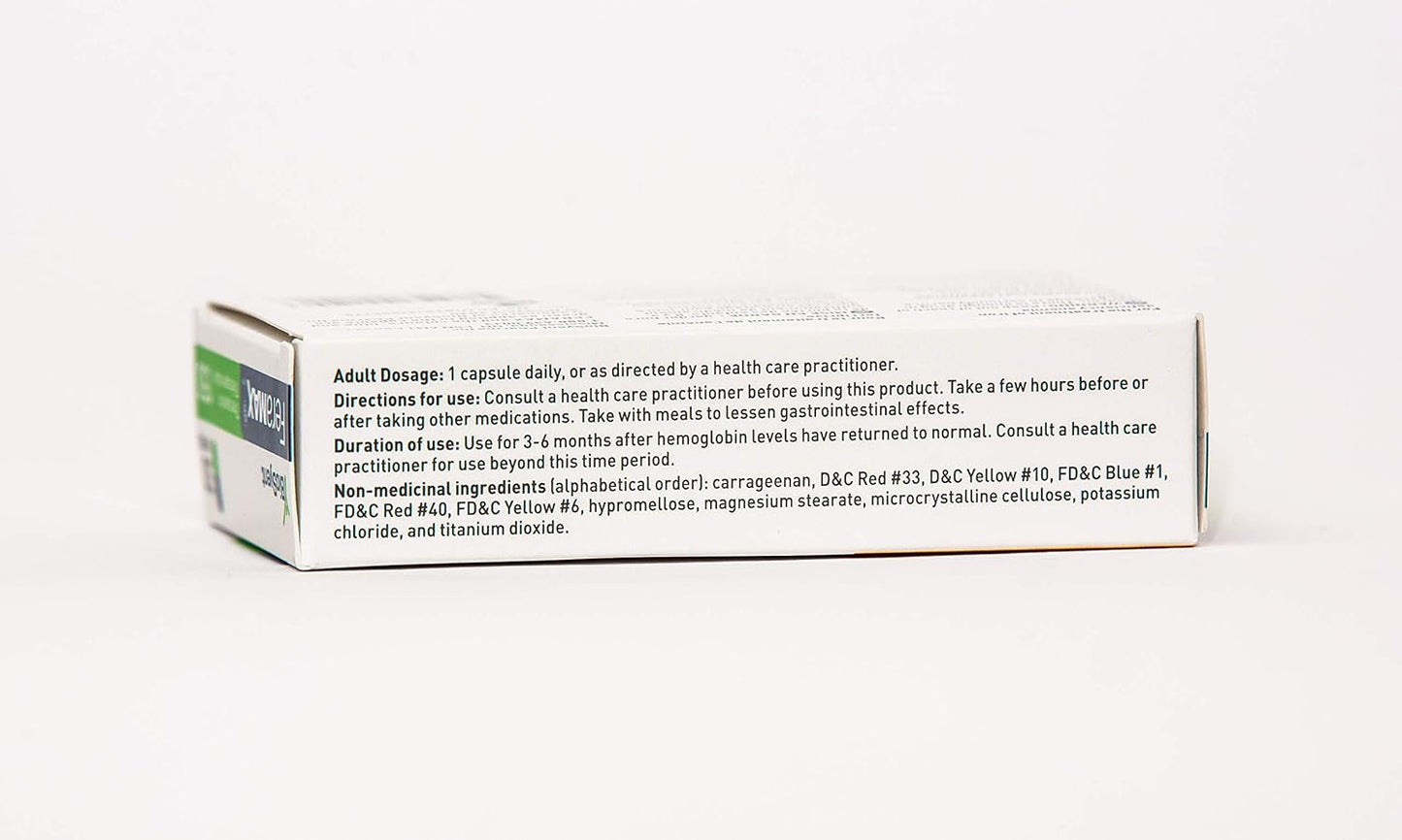 FeraMAX PD 150 Iron Supplement Capsules for Iron Deficiency Anaemia