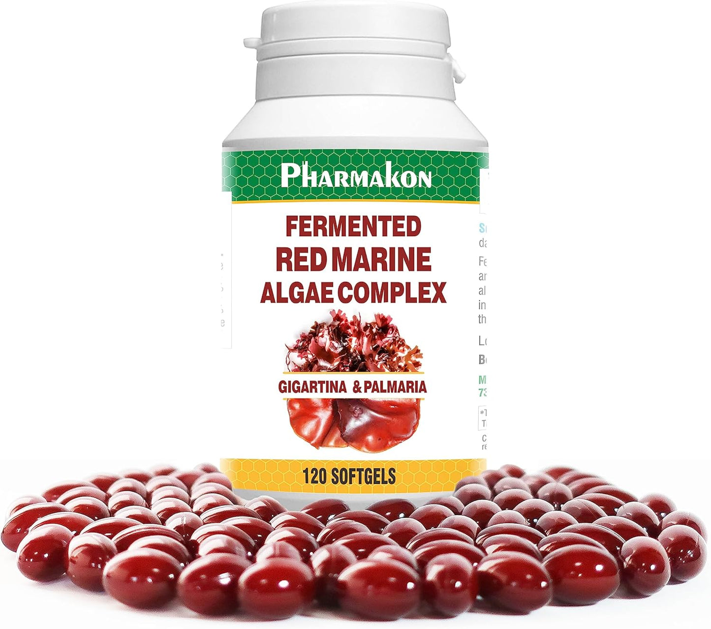 Fermented Red Marine Algae Complex with Gigartina & Dulse, Low Carrageenan, 120 Softgels