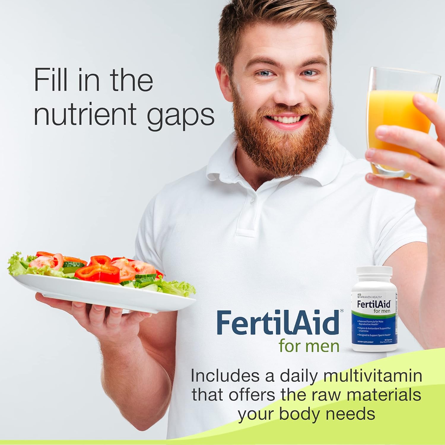 FertilAid Combo for Men and Women: Fertility Supplements for Male and Female Reproductive Health - 1 Month Supply
