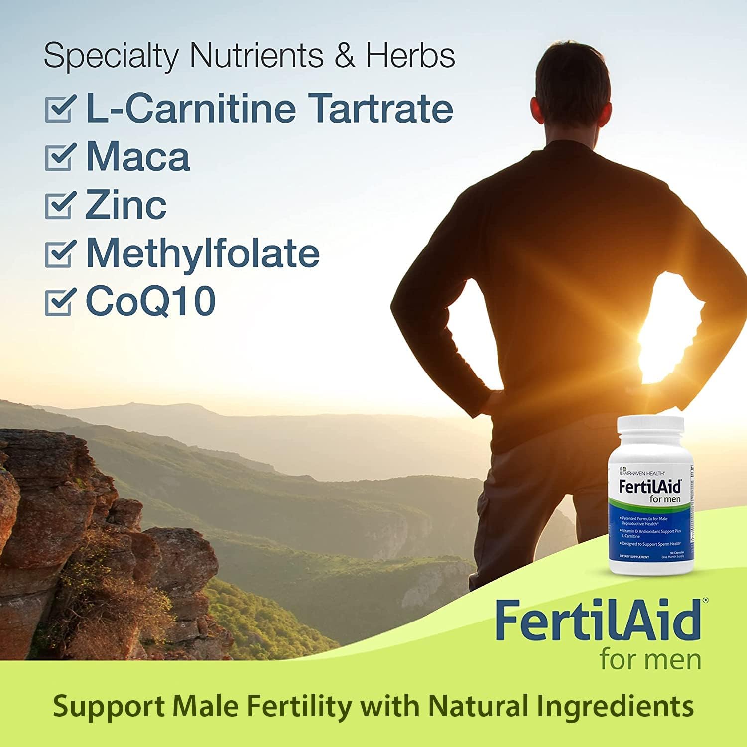 FertilAid Combo for Men and Women: Fertility Supplements for Male and Female Reproductive Health - 1 Month Supply