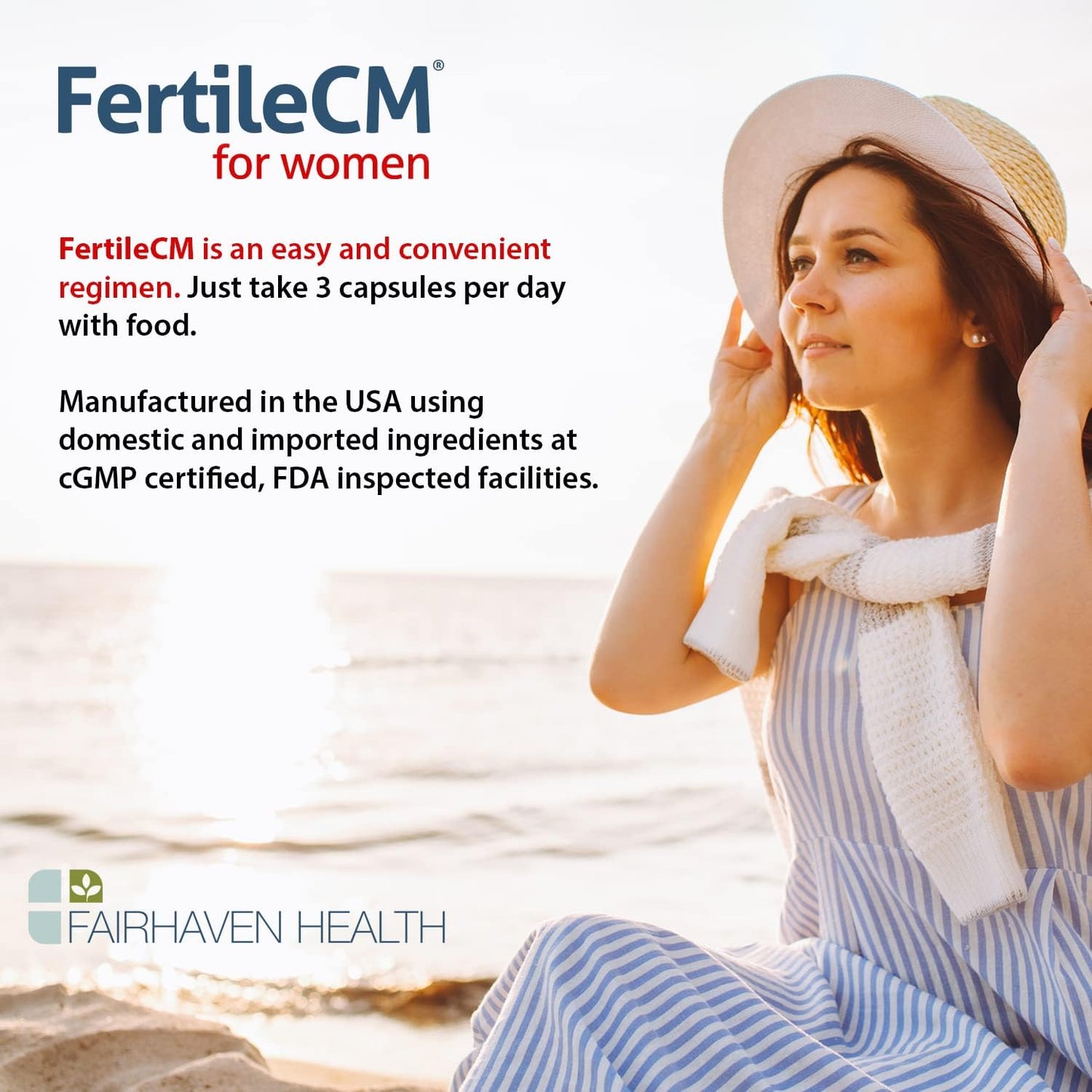 FertileCM Fertility Supplement for Women - Improve Fertile Cervical Mucus and Ovulation with L-Arginine, N-Acetyl-Cysteine, Grape Seed Extract and Vitamin C - 90 Capsules