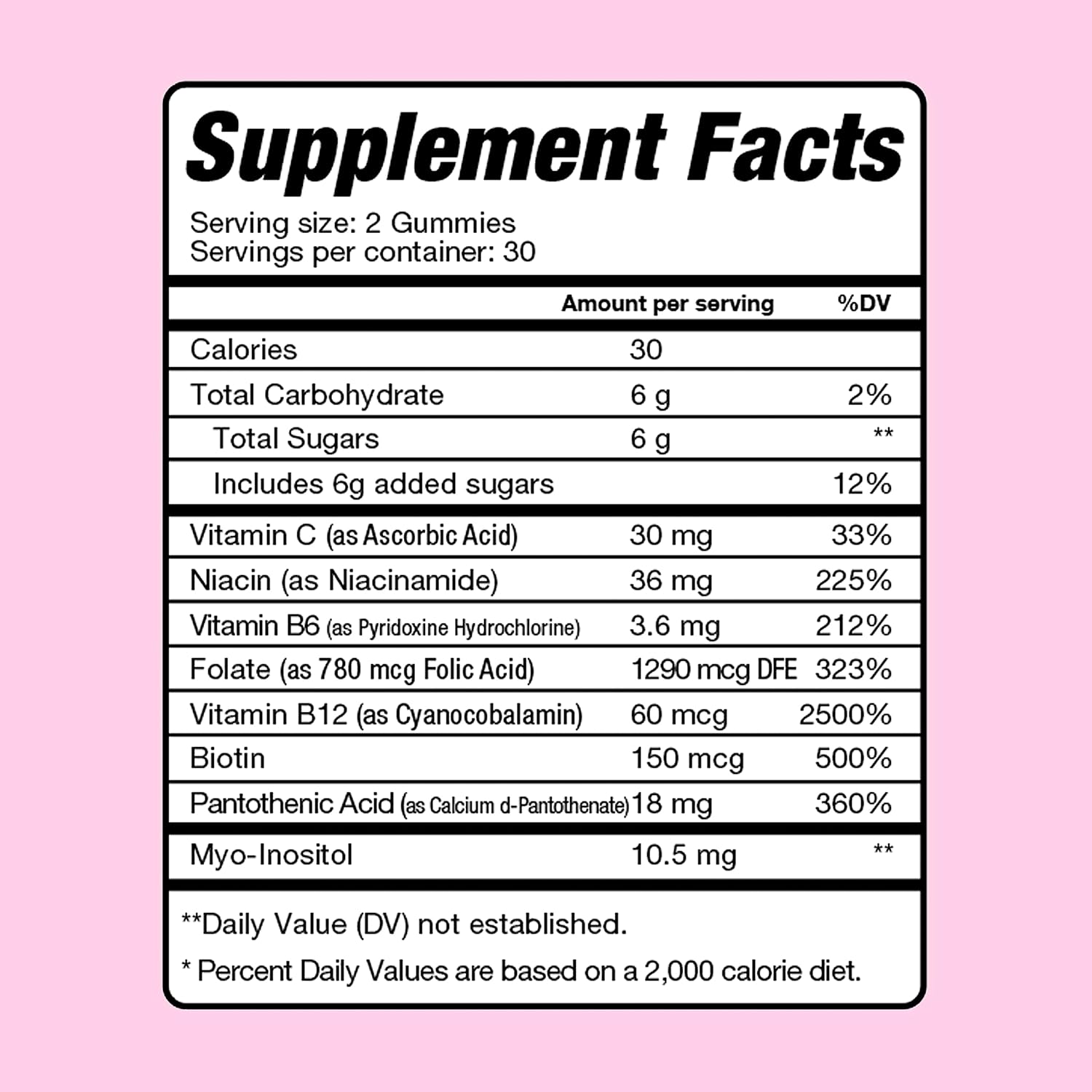 Fertility Gummies for Women - Myo-Inositol, Folic Acid, Biotin, B Vitamins - Female Fertility Support & Hormone Balance - 60 Vegan Gummies