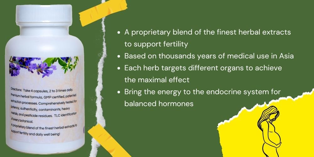 Fertility Support Supplement for Men and Women - Hormone Balance, Healthy Pregnancy - 100 Capsules