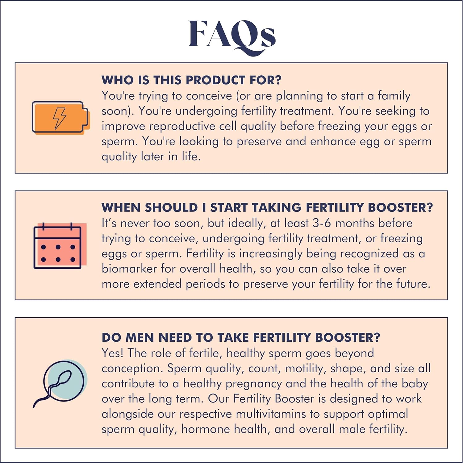 Fertility Support Supplement for Men & Women | Improve Egg Quality, Sperm Motility & Strength | Dietitian-Formulated with Ashwagandha, CoQ10 & NAC | 30 Servings