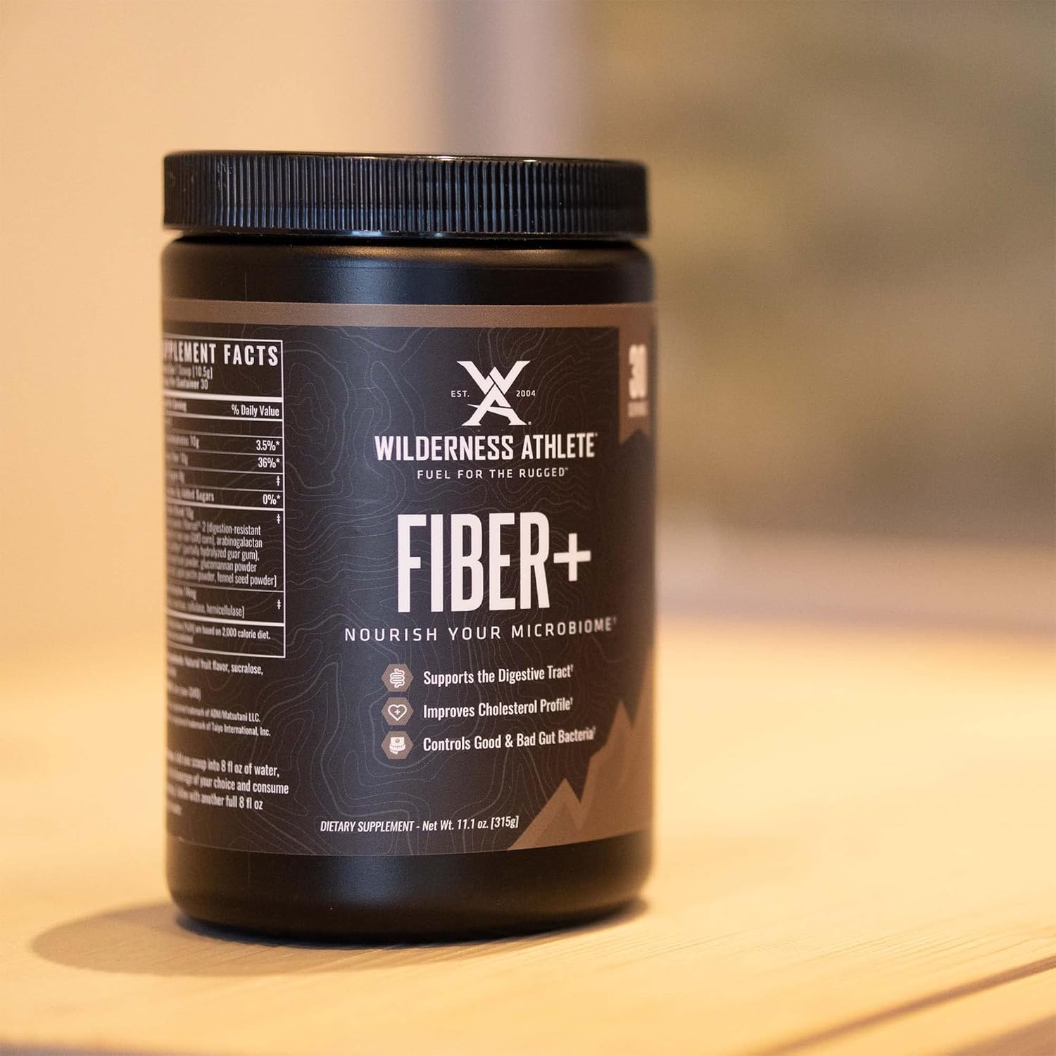 Fiber+ Prebiotic Supplement Powder for Men & Women - Daily Digestive Support Drink Mix with Soluble & Insoluble Fiber