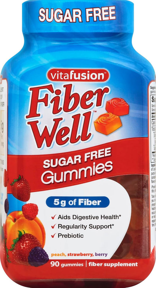 Fiber Well Gummy Vitamins by Vitafusion - 90 Count, Various Packaging Options