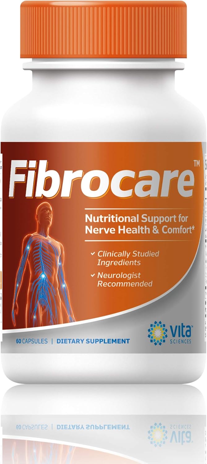 FibroCare Fibromyalgia Supplement with R-ALA for Nerve Health Renewal - 60 Ct.