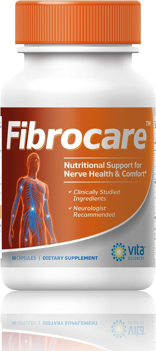 FibroCare Fibromyalgia Supplement with R-ALA for Nerve Health Renewal - 60 Ct.