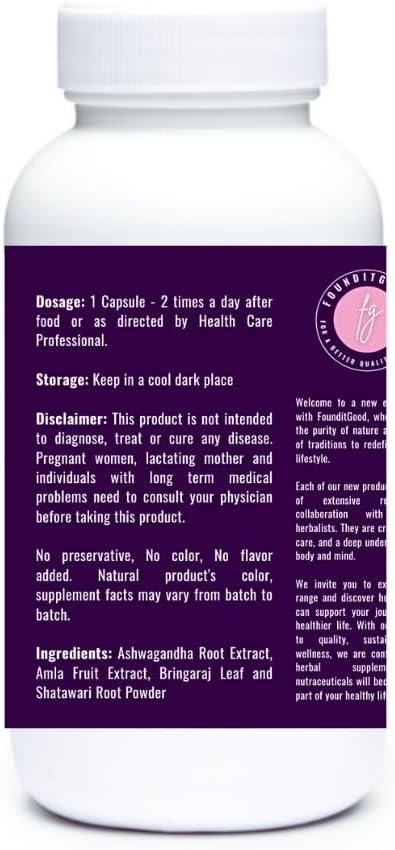 FiG Nutra Women's Wellness Formula: Supports Vitality, Immunity, Stress Relief & Hormonal Balance - 60 Veg Caps