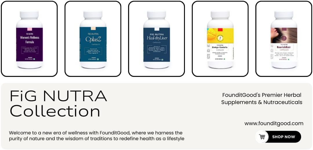 FiG Nutra Women's Wellness Formula: Supports Vitality, Immunity, Stress Relief & Hormonal Balance - 60 Veg Caps