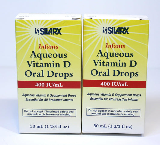 FILLBOSS Infant Vitamin D Drops 400IU/ml 2-Pack - 100ml Total
