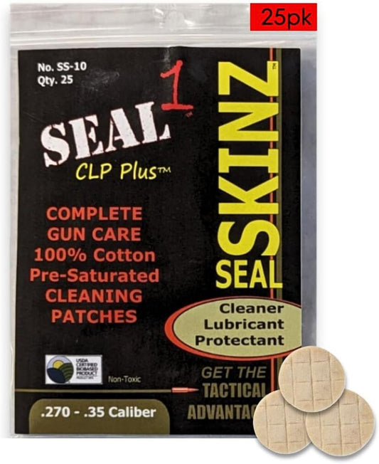Firearm Cleaner Patches with CLP Bore | Pre-Saturated Gun Cleaner Patches | Oil for Guns | Prevent Rust & Protect | Variety of Sizes