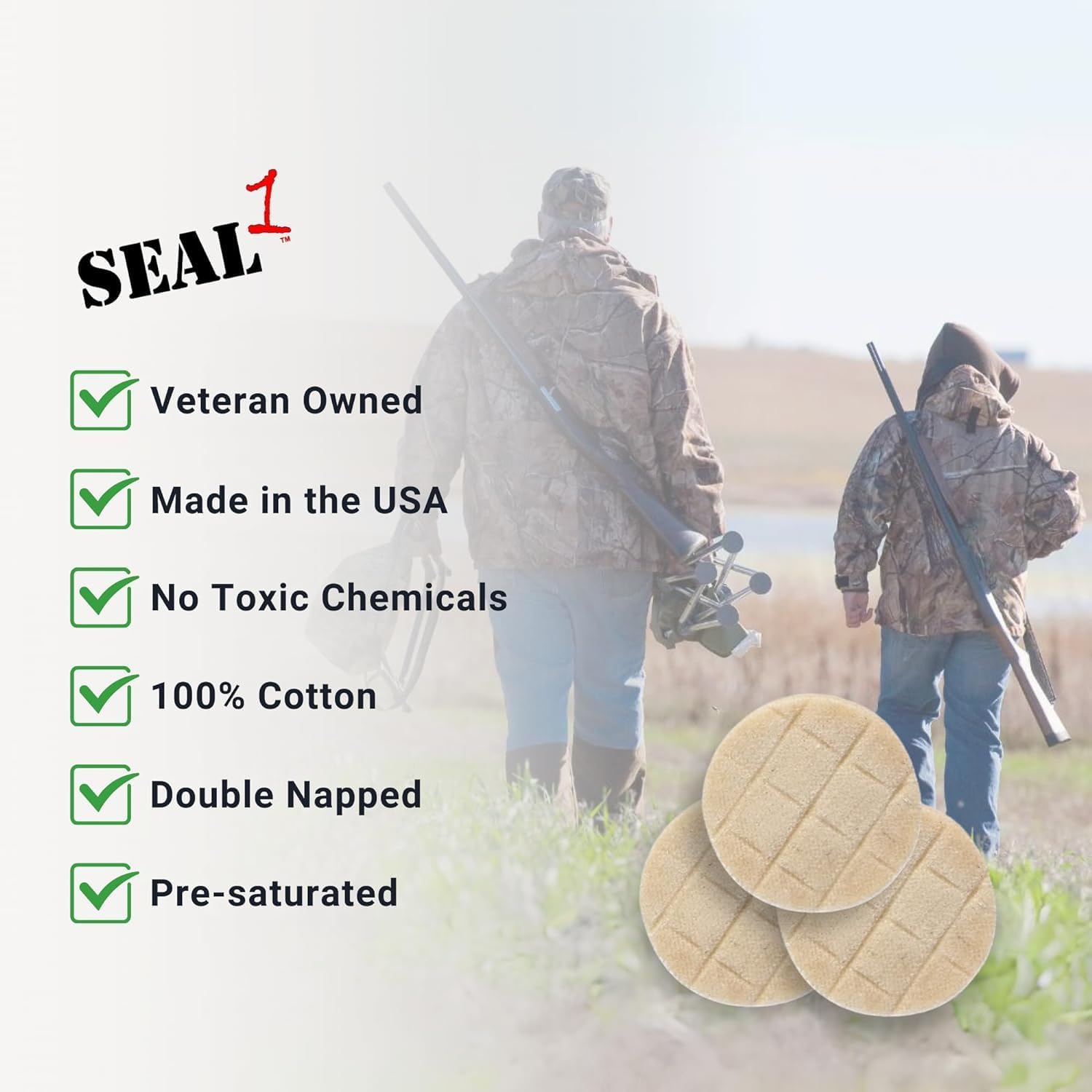 Firearm Cleaner Patches with CLP Bore | Pre-Saturated Gun Cleaner Patches | Oil for Guns | Prevent Rust & Protect | Variety of Sizes